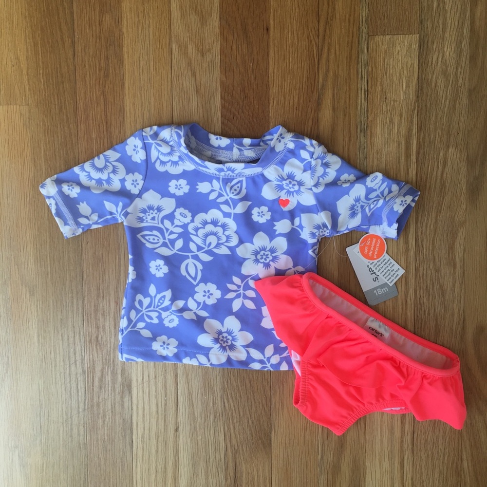 Carters 2 piece bathing suit